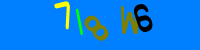 Blue Captcha Image