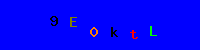 Blue Captcha Image