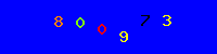 Blue Captcha Image