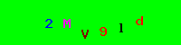 Blue Captcha Image