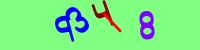 Blue Captcha Image
