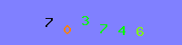 Blue Captcha Image