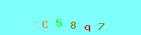 Blue Captcha Image