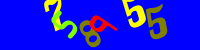 Blue Captcha Image