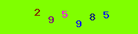 Blue Captcha Image