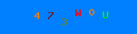 Blue Captcha Image
