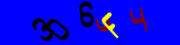 Blue Captcha Image