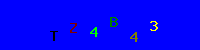 Blue Captcha Image
