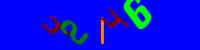 Blue Captcha Image