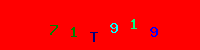 Blue Captcha Image