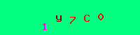 Blue Captcha Image