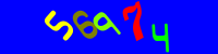 Blue Captcha Image