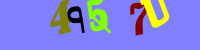 Blue Captcha Image
