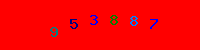 Blue Captcha Image