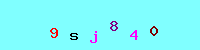 Blue Captcha Image