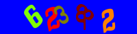 Blue Captcha Image