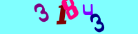 Blue Captcha Image