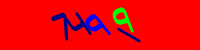 Blue Captcha Image