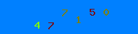 Blue Captcha Image