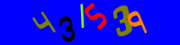 Blue Captcha Image