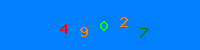 Blue Captcha Image