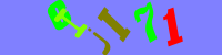 Blue Captcha Image