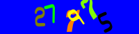 Blue Captcha Image