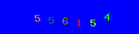 Blue Captcha Image