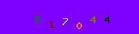 Blue Captcha Image