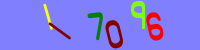 Blue Captcha Image