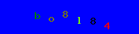Blue Captcha Image