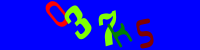 Blue Captcha Image