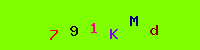 Blue Captcha Image