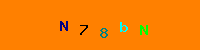Blue Captcha Image