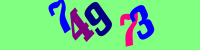 Blue Captcha Image