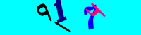 Blue Captcha Image
