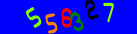 Blue Captcha Image