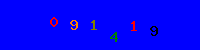 Blue Captcha Image