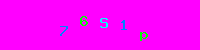 Blue Captcha Image