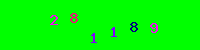 Blue Captcha Image