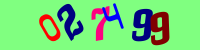 Blue Captcha Image