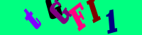 Blue Captcha Image