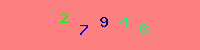 Blue Captcha Image