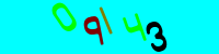 Blue Captcha Image