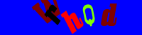 Blue Captcha Image