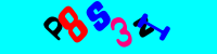 Blue Captcha Image