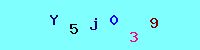 Blue Captcha Image