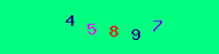 Blue Captcha Image