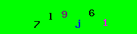 Blue Captcha Image