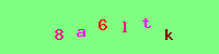 Blue Captcha Image